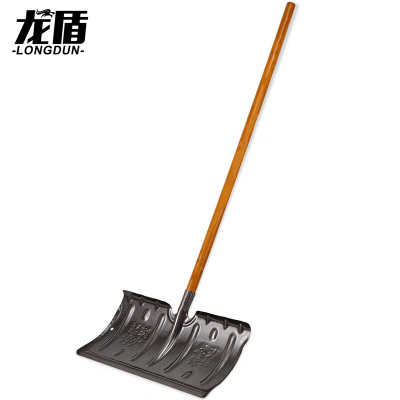 龙盾实木垃圾铲工具除雪铲推雪铲大号除冰铲锰钢除雪神器雪锹