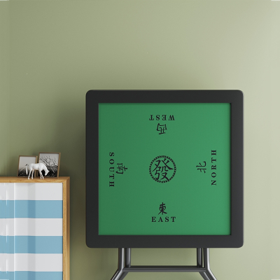  闪电客麻将桌可折叠家用手搓简易打牌桌子面板小型方桌手动棋牌桌麻雀台