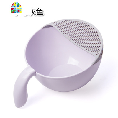 创意厨房 塑料洗菜盆水果蔬篮子洗米盆洗米筛菜篮子 FENGHOU 小号灰色洗菜篮洗菜篮