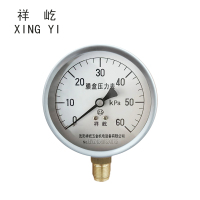 祥屹 膜盒压力表 YE100 0-60Kpa 块