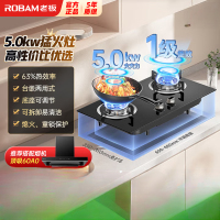 老板(Robam)星辰系列燃气炉燃气灶 双灶嵌入台式煤气灶5.2kW可调节灶具换装不改孔20B0A天然气