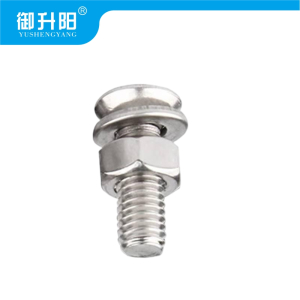 御升阳 304不锈钢沉头十字螺丝螺母平垫套装组合 M5*6mm/ 包