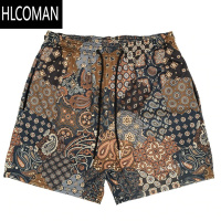 HLCOMANKIN美式短裤休闲运动健身四分裤网眼透气宽松不过膝时尚排汗系带