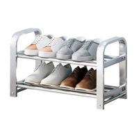 班龙不锈钢鞋架两层40*25*33cm个