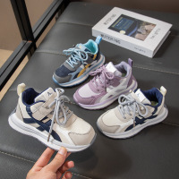 儿童运动鞋春秋新款男童运动鞋软底透气休闲鞋女童老爹鞋透气跑鞋