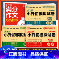 [小升初应备4本套]语数英试卷+满分作文 小学升初中 [正版]小升初真题卷必刷题语文人教版小学毕业升学总复习资料专项练习