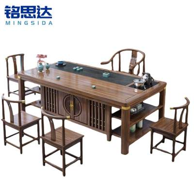 铭思达茶桌1.6米5椅套