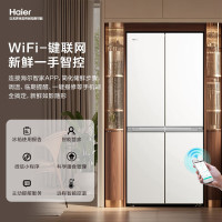 海尔(Haier)冰箱家用一级能效四开门491升十字门超薄零嵌入式风冷无霜电冰箱BCD-491WGHTDB5WFU1