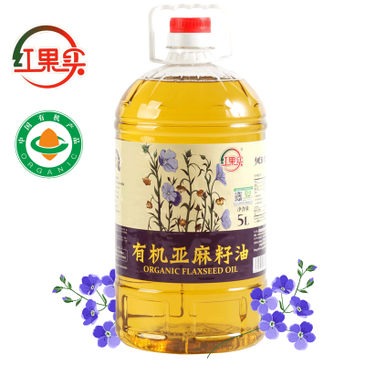 中华特色-新疆馆红果实·有机亚麻籽油5L/桶食用油