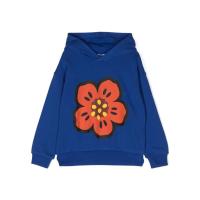 高田贤三(Kenzo)经典兜帽棉质舒适男孩贴花连帽运动卫衣