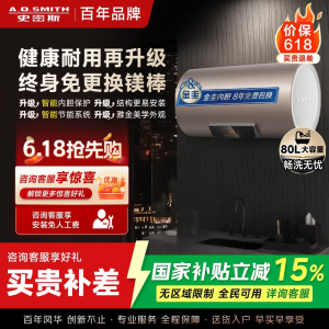史密斯80升电热水器 国家补贴 专利免更换镁棒 金圭内胆 速热节能 CEWH-80ED3 一级能效