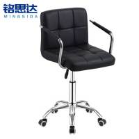 铭思达吧台椅滑轮扶手款个