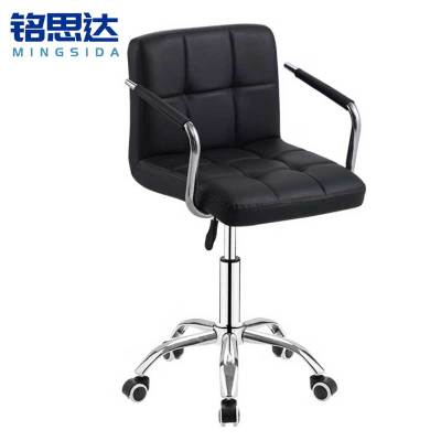 铭思达吧台椅滑轮扶手款个