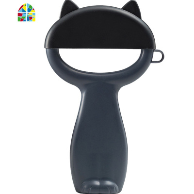 家用削皮刀厨房多功能蔬菜水果刮皮苹果土豆去皮刨丝器果皮刀 FENGHOU 灰色1个+白灰色1个-猫咪款削皮器