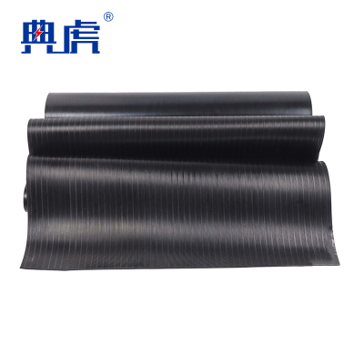 典虎 绝缘胶皮 黑色条纹3mm*1m*5m 卷