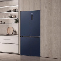 西门子KC505681EC十字星497升超薄微平嵌冰箱双开门嵌入式湖蕴蓝