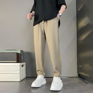 裤子男高街潮ins潮牌九分裤直筒休闲长裤春秋潮流韩版