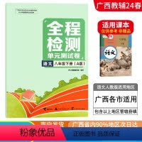语文A版(人教版) 八年级下 [正版]2024春广西初中全程检测单元测试卷八年级下册语文A版人教版新版 广西初二8年级单