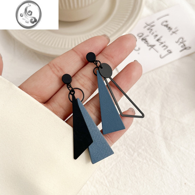 JiMi轻奢高级感独特夸张耳环女2023新款气质耳坠小众设计耳钉耳饰