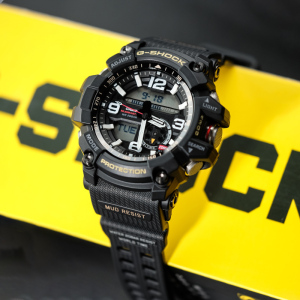 CASIO旗舰店 卡西欧大泥王黑金手表男G-SHOCK限量太阳能运动手表电波六重感应石英表 男 GWG-1000GB