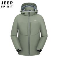 JEEPspirit秋冬季可脱卸帽宽松防水防刮夹克外套上衣百搭青年6271