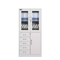 富力华驰 文件柜 1800*850*390mm偏五斗0.6厚 个