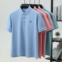 2025polo衫男士高级感冰丝翻领短袖翻领上衣男T恤衫