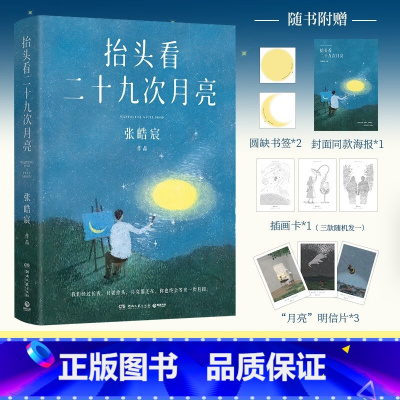 [正版] 抬头看二十九次月亮 张皓宸散文随笔集 写给每一个在等待月圆的你 人间真实生活当代文学