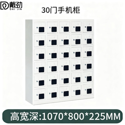 戴劲手机存放柜钢制手机保管箱电子设备管理柜30门无档存放柜[亚窗]