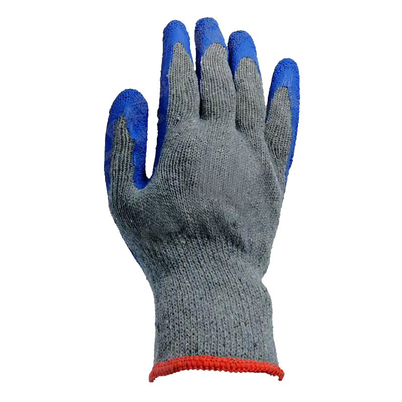 路吉通 灰纱蓝挂胶手套 均码 副