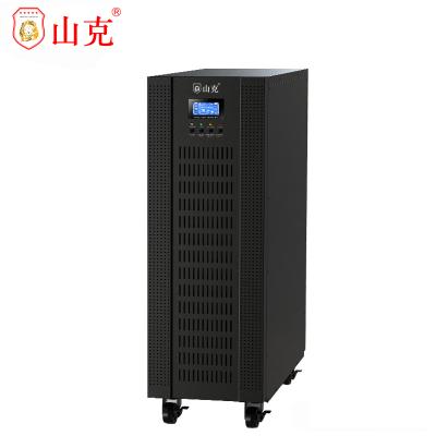 山克UPS不间断电源10KVA8000W外接电池三进三出在线式机房用UPS