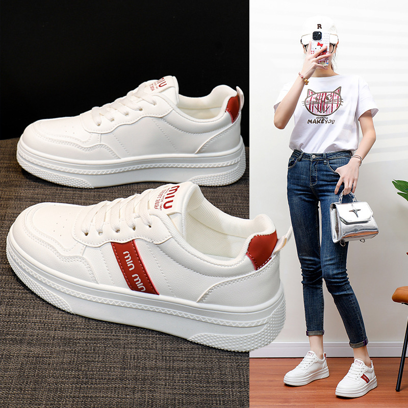秋季小白鞋新款韩版ins女学生增高厚底运动板鞋休闲鞋女