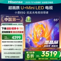 海信电视E5Q 65英寸 超画质U+Mini LED 墨晶屏 300HZ高刷 U+超画质引擎PrO AI智能 国家补贴