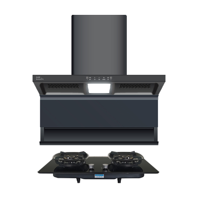 兴邦 厨电套装 一级能效顶侧双吸烟机 5.2KW直燃火灶具 双控挥手感应 台嵌两用大吸力油烟机 玻璃面板大吸力