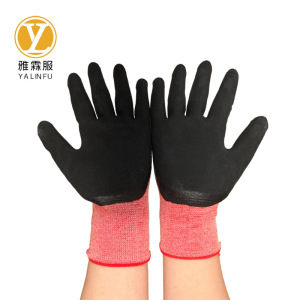 雅霖服 女款发泡挂胶手套 YLF26-2712 12双/打