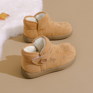 加绒高帮雪地靴女冬季新款学生ins韩版保暖休闲鞋棉鞋