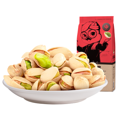 三只松鼠_开心果185gx3袋-休闲零食坚果炒货干果原味无漂白袋装带壳原味原味