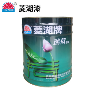 菱湖漆 醇酸调合涂料 军车绿 15Kg 桶