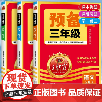 2025新版王朝霞预备三年级上册语文数学英语人教版课本二升三暑假衔接教材二年级下暑假预习资料学霸课堂黄冈随堂笔记教材讲解
