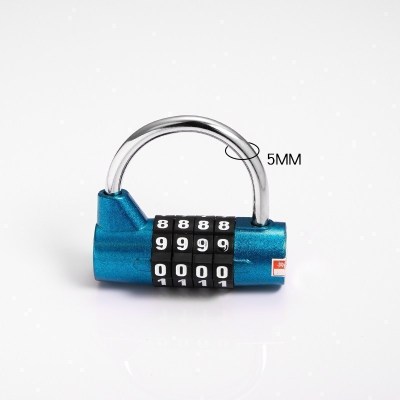 汐岩4/5位健身房密码锁橱柜大号更衣柜会所工具箱防盗窗大字挂锁锁头