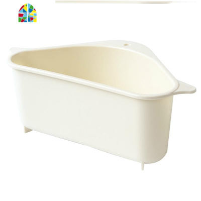 厨房水洗碗池置物架塑料三角水果收纳筐洗菜盆淘菜盆家用 FENGHOU 浅绿+深绿(小号果盘)洗菜篮洗菜篮