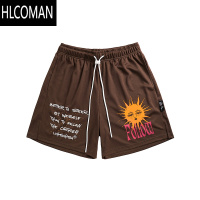 HLCOMANSHISI[破晓]篮球美式短裤男夏季运动训练网眼速干四分复古球裤