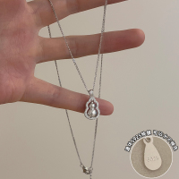 纯银可旋转葫芦项链女款新中式福禄转运吊坠百搭气质锁骨链潮送女朋友老婆情人节七夕生日礼物