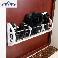 后挂式鞋架拖鞋架家用收纳免打孔壁挂挂式墙壁放鞋子置物架 三维工匠