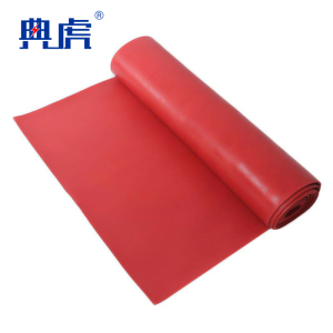 典虎 绝缘橡胶垫 红色10mm*1m*5m 卷