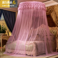 圆顶蚊帐吊密加厚1.8m床1.2宿舍公主风落地1.5米单双人免安装 三维工匠