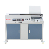 震旦AM50-A4 A4幅面液晶显示全自动柜式无线胶装机标书文件合同 热熔胶粒装订机 50mm 单胶轮