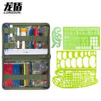 龙盾户外地形学标图工具套装 标图套装指挥尺套装 星空180型