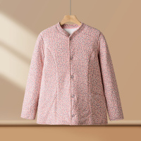 新款妈妈装女装棉衣40-60岁中老年女士休闲花棉服女复古冬装棉袄