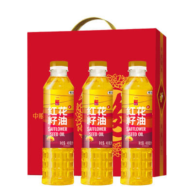福临门 1200ml 中粮悦润红花籽油套盒